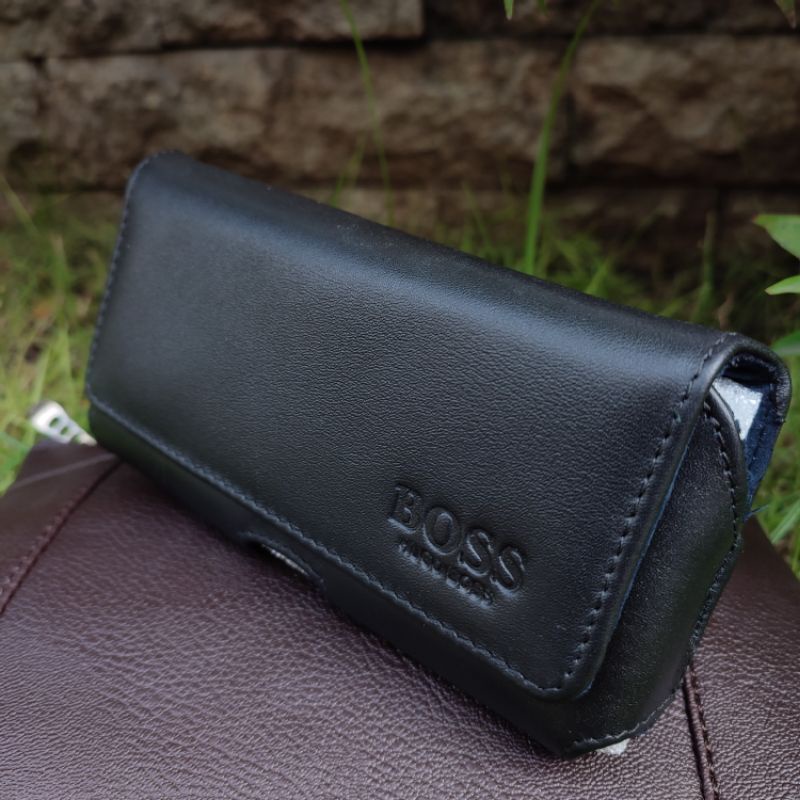 Dompet Hp Pinggang Kulit Sapi Asli Model Miring