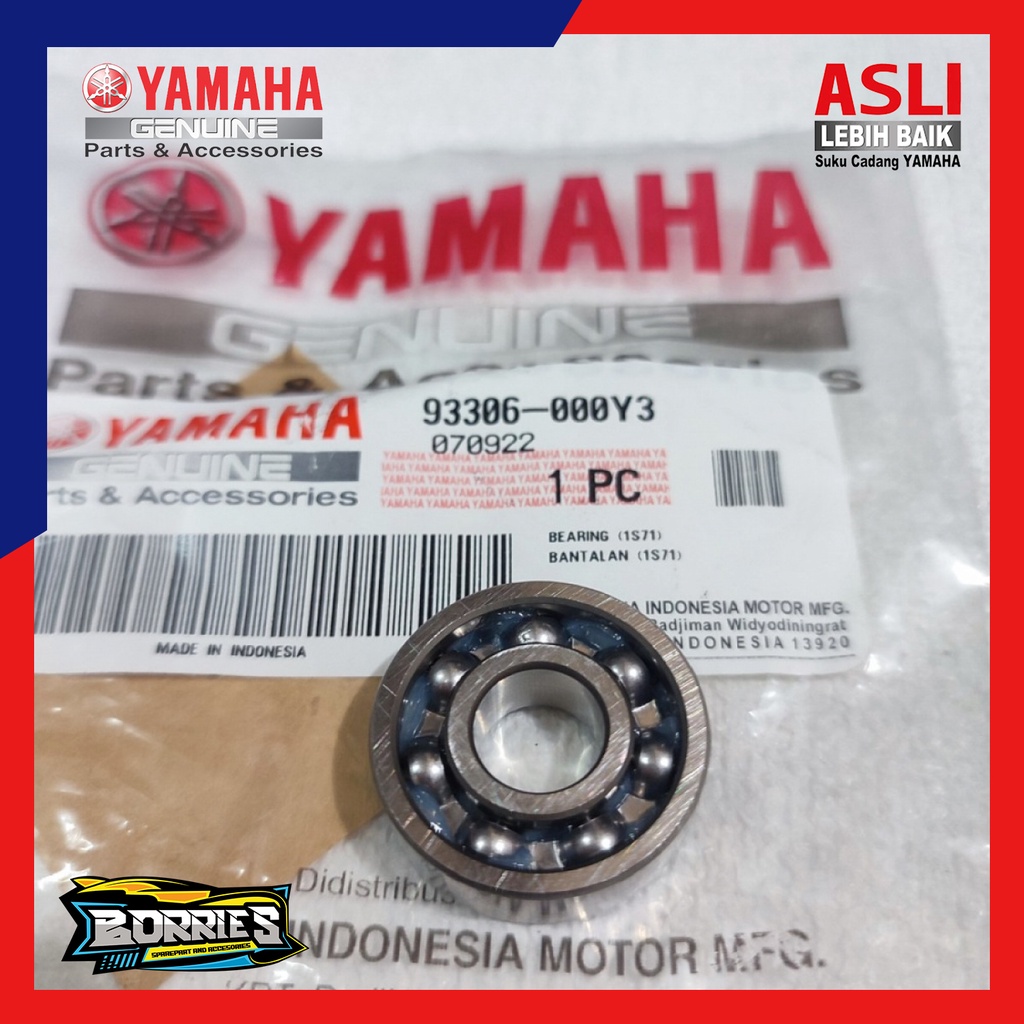 BEARING WATERPUMP JUPITER MX VIXION OLD N MAX AEROX VIXION NEW UKURAN 93306-000Y3 ORIGINAL YGP