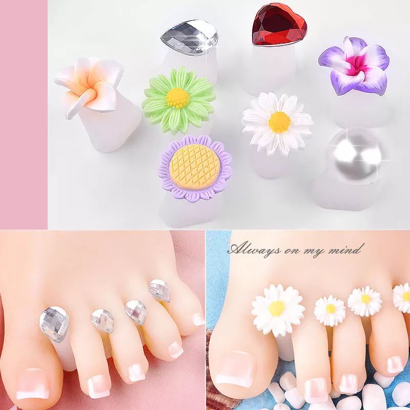 Separator Jelly Foot Spons / Jelly Flower Separator / Pembatas Kuku Kaki Nail Separator Pedicure