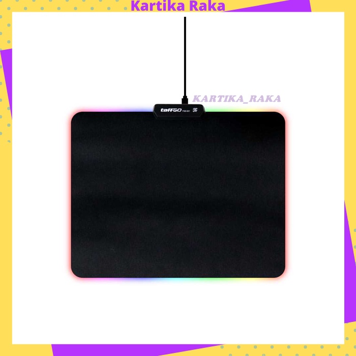 KR Alas Mouse Pad Gaming RGB XL Glowing LED USB High Precision Anti Slip Besar 250 x 300 x 4 mm