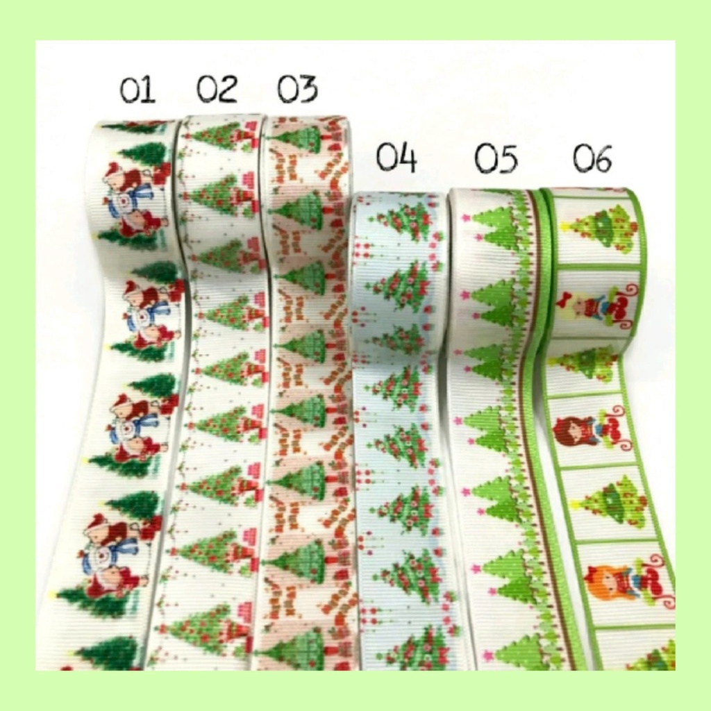 

PITA KADO | PITA HAMPERS | PITA GROSGRAIN MOTIF NATAL 2,5 CM