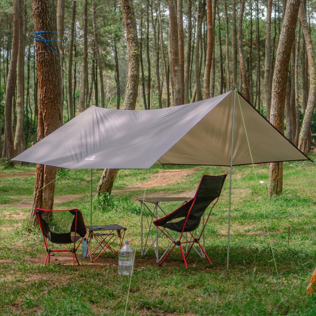 Tiang Flysheet | Tiang Kanopi Flysheet | Tiang Frame Tenda | Pole Flysheet Pole Tenda Sepasang Tiang Flysheet 200cm Material Besi Pole Bivac Ultralight