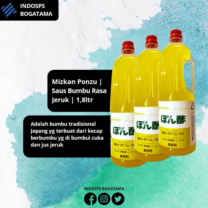 

MIZKAN PONZU SAUS BUMBU RASA JERUK 1,8 LITER