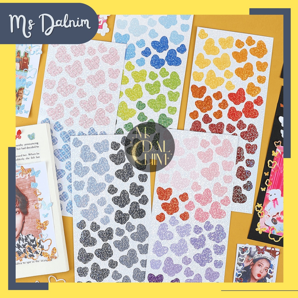 

Stiker Deco Photocard Kupu Kupu Nabi Aesthetic Anti Air Lucu Dekorasi Buku Diari Jurnal / Colorful Deco Sticker Butterfly Nevertheless Kpop Idol PC Toploader HP Cute Jepang Korea Kawaii DIY Diary Planner Journal Scrapbook Craft [ST66]