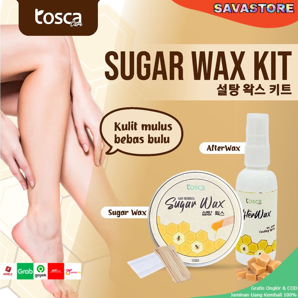 TOSCA SUGAR WAX | WAXING | PENCABUT BULU KETIAK - BULU KAKI | Wax Cooling Spray