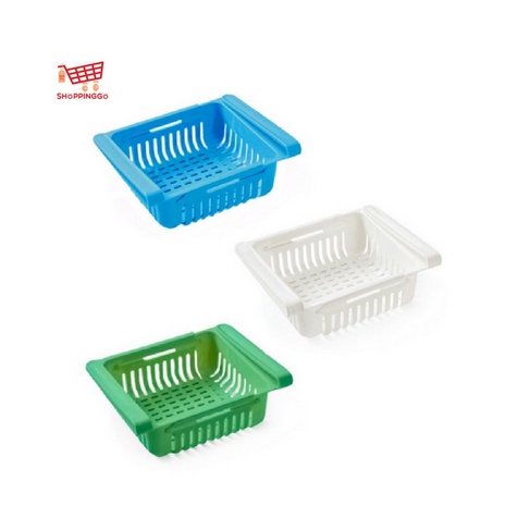 Kotak Laci Kulkas Kotak Penyimpanan Makanan Dalam Kulkas Sliding Rack