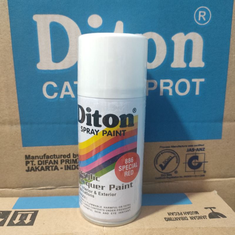 Pilok Cat Diton Special Red 886 Primer Grey Epoxy 8020 Clear 8540 Paketan Merah Cerah 3 pcs 150cc Pilox Cat Semprot Diton Spray Paint