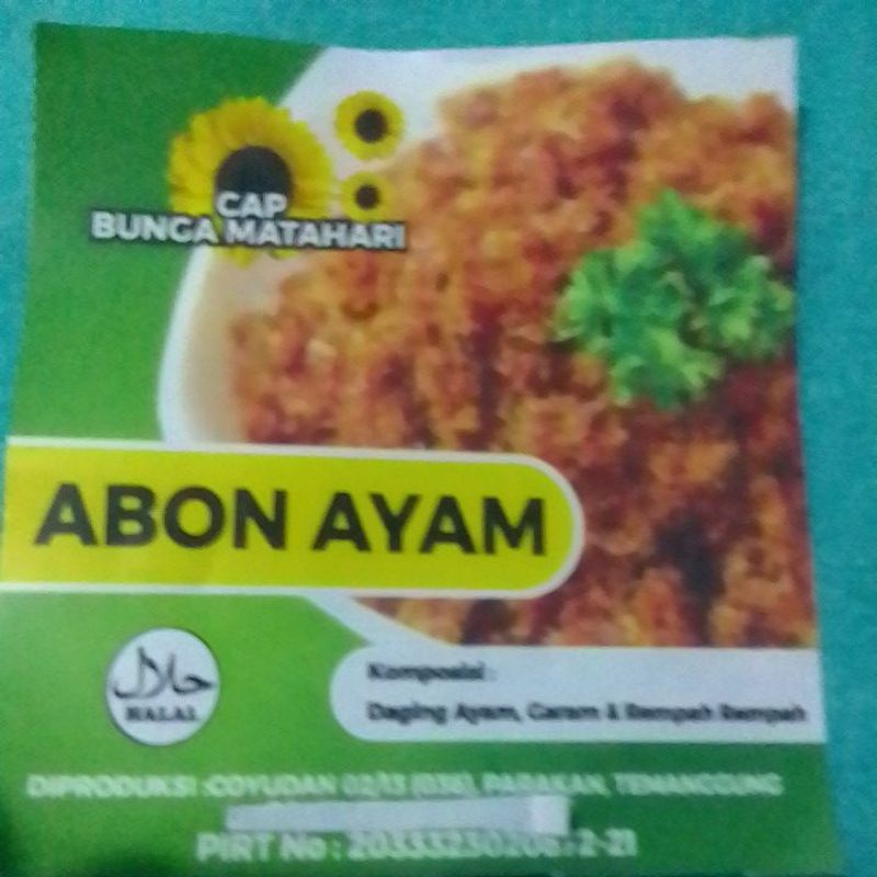 

ABON AYAM original.