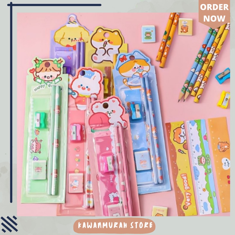 

Alat Tulis Anak Set 5 in 1 / Paket Alat Tulis 5 in 1