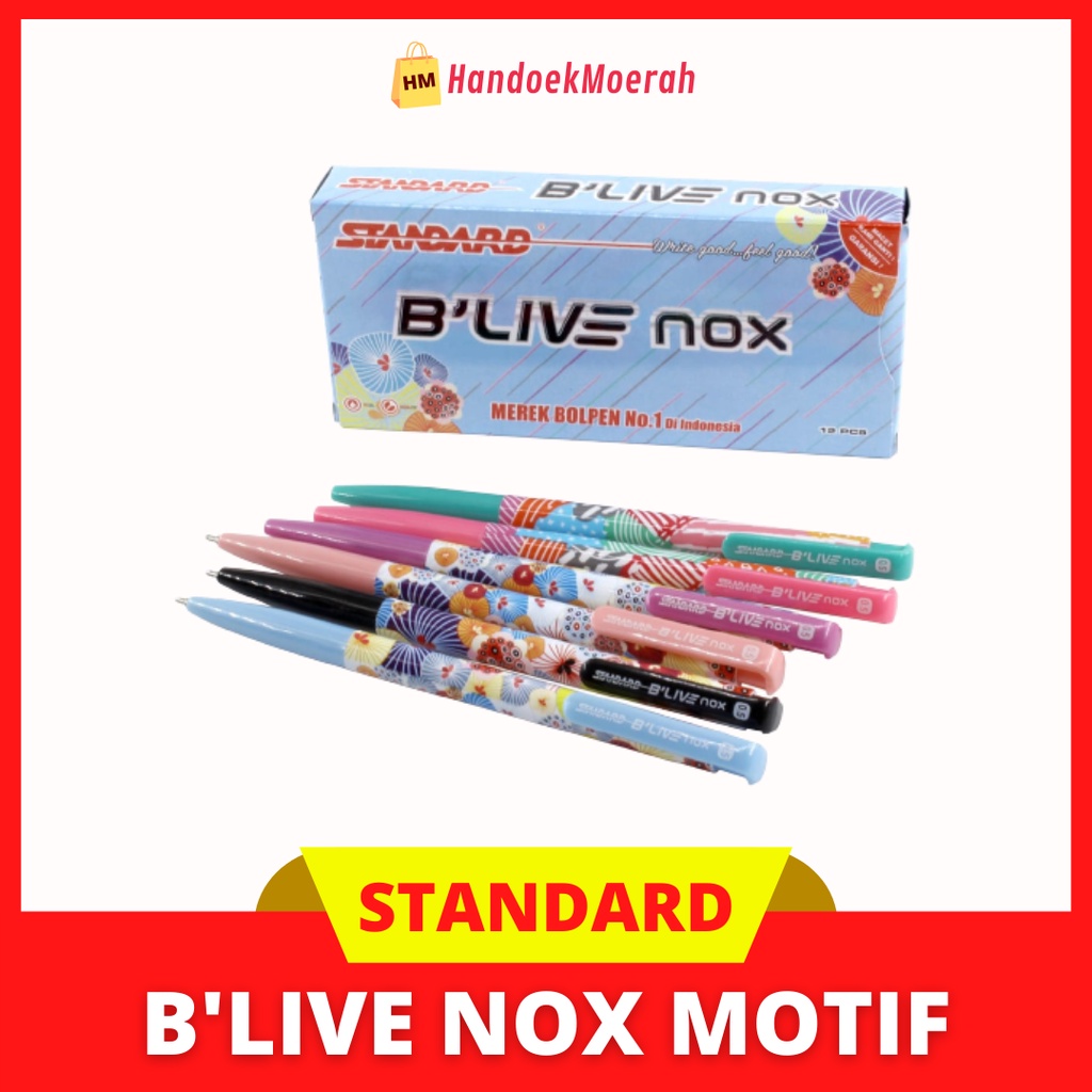 Pulpen Standard B'Live Nox Motif - 0.5 mm