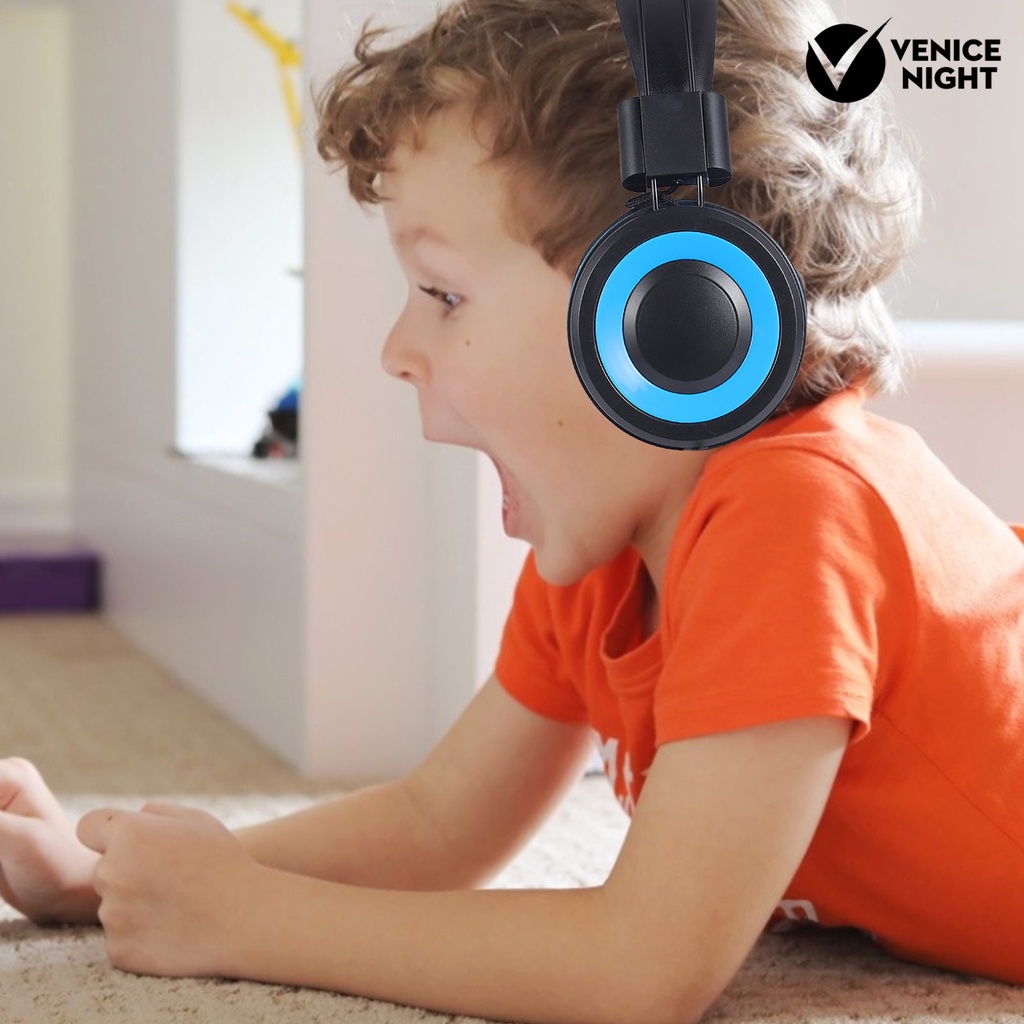 (VNEP) (Berkabel) Headset Over Ear Noise Reduction Headphone Gaming Lipat dengan Mikrofon untuk Anak-anak