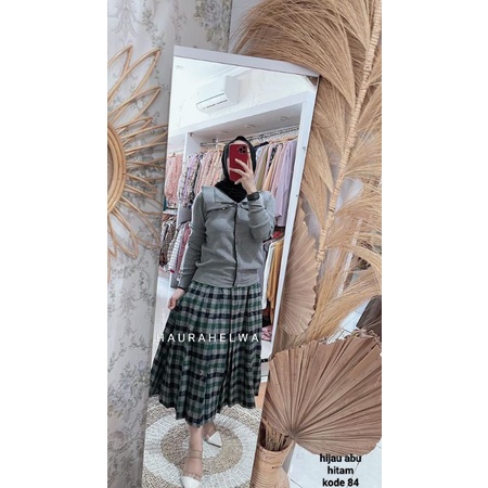 ROK FLANEL IMPORT MIDI 7/8 TARTAN HAURAHELWA