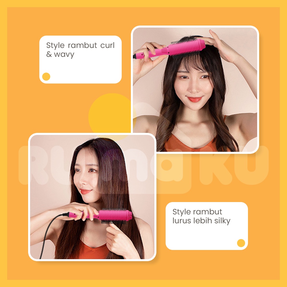 Rumaku Alat Catokan Rambut Elektrik Catok Sisir Pelurus Rambut Multifunction Hair Straightener