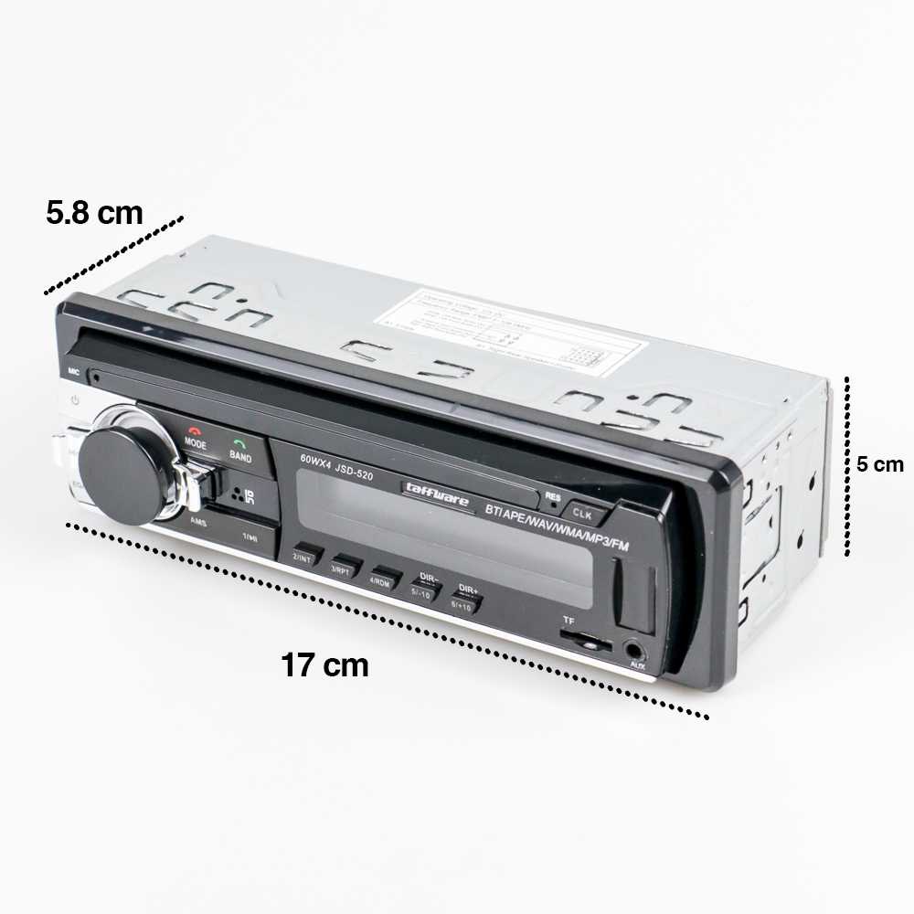 Taffware Tape Audio Mobil Multifungsi Bluetooth MP3 FM Radio - JSD-520 - HOBI