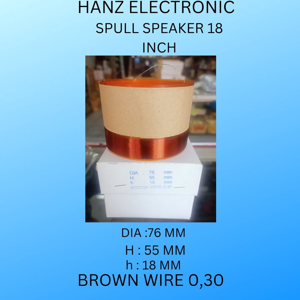 Spul Spool Voice Coil Speaker 18inch PA 18220