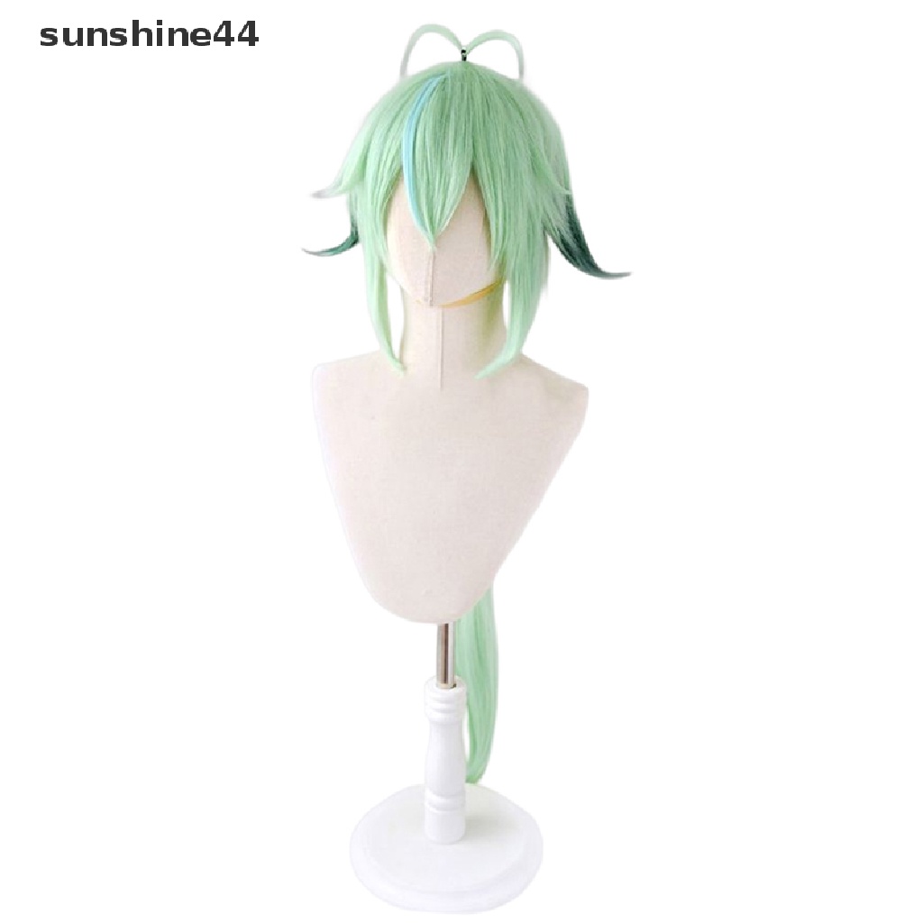 Sunshine Wig / Rambut Palsu Panjang 85cm Model Apel Hijau Untuk Cosplay Anime Halloween