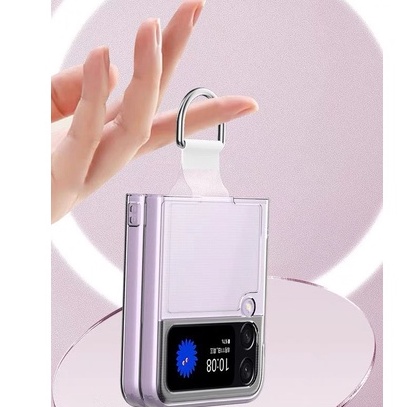 CLEAR CASE + RING TRANSPARANT SAMSUNG GALAXY Z FLIP 4 FLIP 3 5G FLIP 2 FLIP 1 HARD CASE BENING FINGER RING GRIP