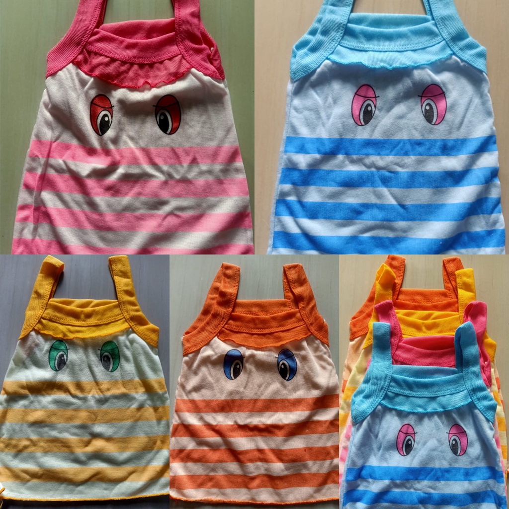 KAOS DALAM ANAK USIA 1-3 THN 1 POUCH ISI 6 PCS WARNA MIX