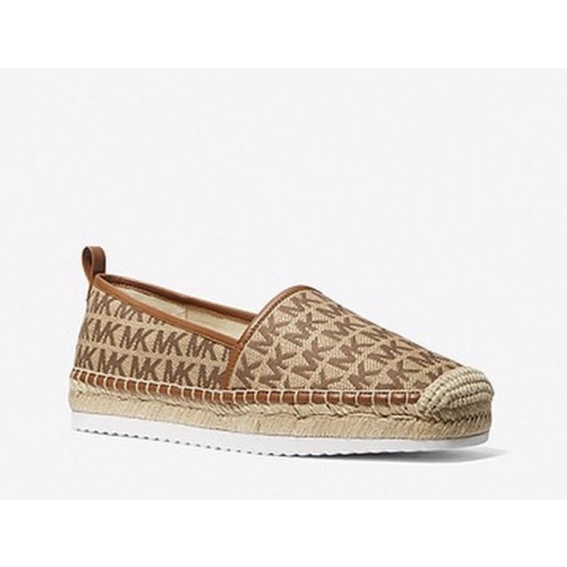 (PELUNASAN PO) MK lenny logo jacquard slip on espadrille sz 7