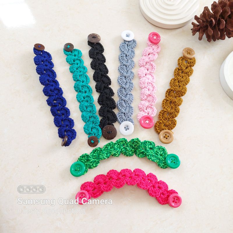 Konektor masker hijab Kain/ pengait masker Rajut