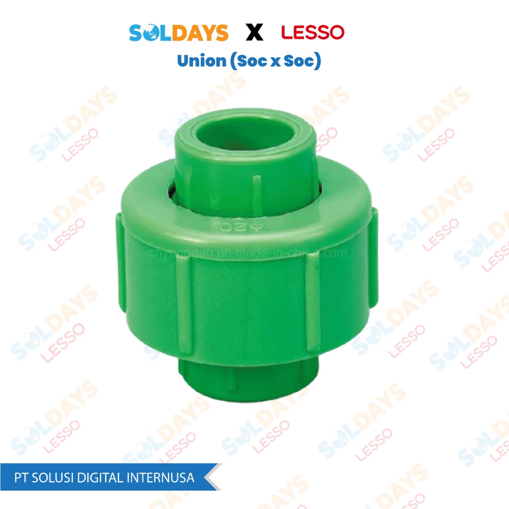 Lesso PPR Union II dn25 3/4&quot; / Soc x Soc Size 25 3/4 inch / PPR