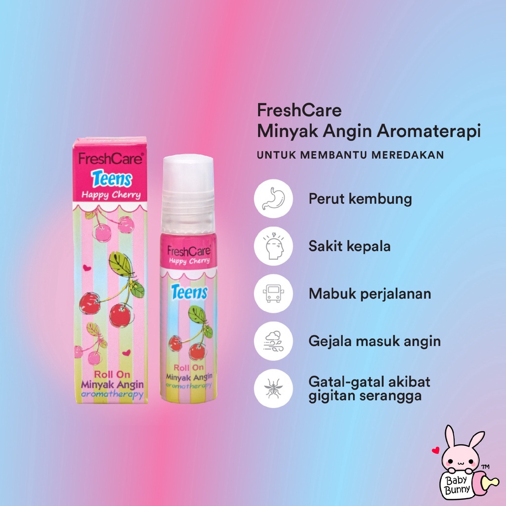 ❤ BELIA ❤ FRESH CARE Teens (✔️BPOM) Minyak Angin Aromatheraphy Roll On 10mL | freshcare gosok teen