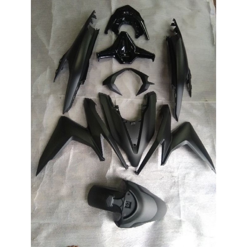 paketan full set body halus vario 125 150 new led 2018 2019 sampai 2021 hitam doff original