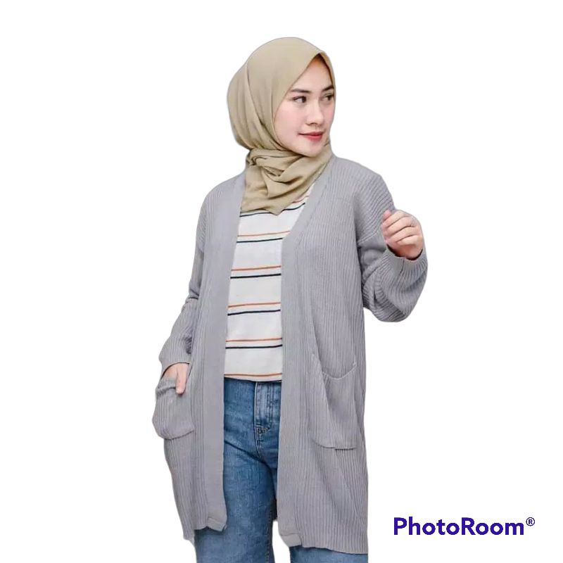 Belle//Cardigan//LongMuslim Outerwear Wanita