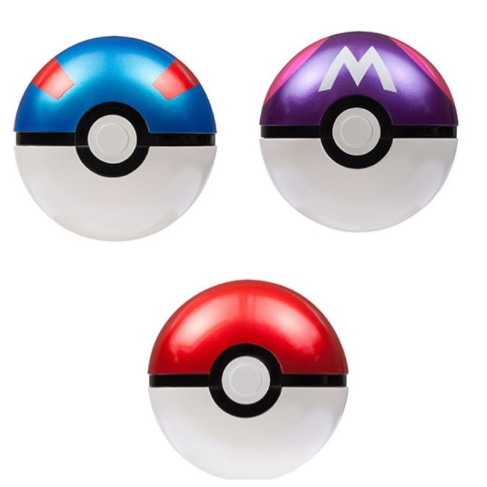 (Paket) Moncolle Pokeball + Masterball + Greatball