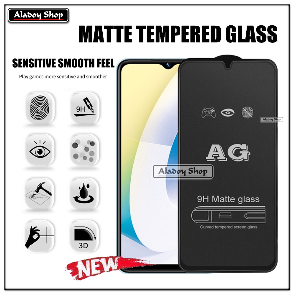 Vivo Y22/Y22S PAKET 2IN1 Tempered Glass Matte Anti Glare Full Layar dan Tempered Glass Kamera