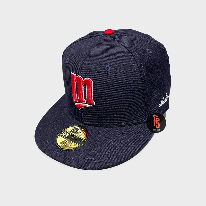 TOPI NEW ERA ORIGINAL 5950 LOGO HISTORY MINNESOTA TWINS NAVY