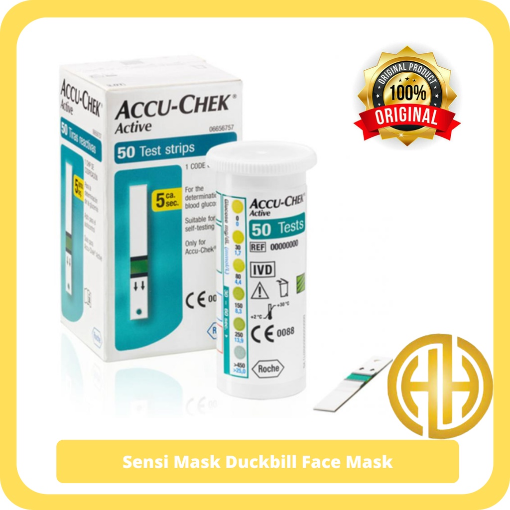 Accu Chek Active Family Test Strip Accu Check Strip Cek Gula Darah isi Family 50 Strip