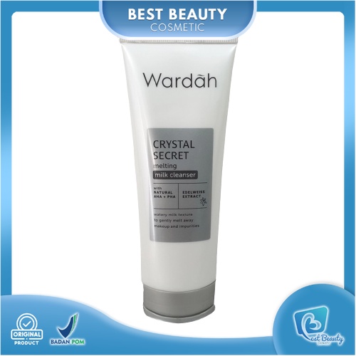 ★ BB ★Wardah Crystal Secret Melting Milk Cleanser | White Secret Pure Brightening Cleanser - 100 ml