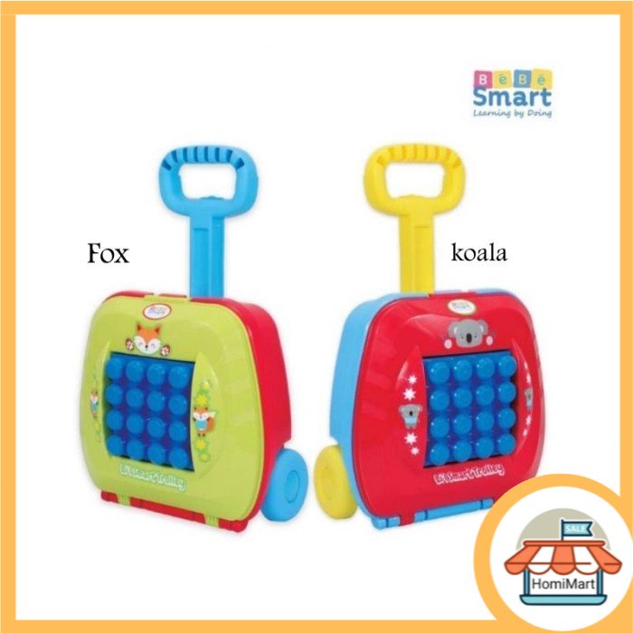 homimart I BEBE SMART LIL SMART TROLLEY MAINAN ANAK BLOK WARNA-WARNI