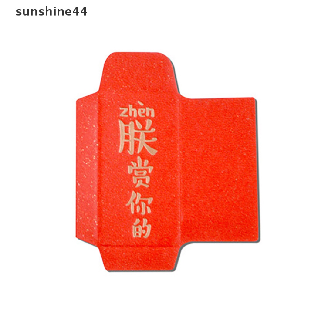 Sunshine 10Pcs Mainan Stiker Amplop Merah Skala 1: 12 Untuk Dekorasi Rumah Boneka