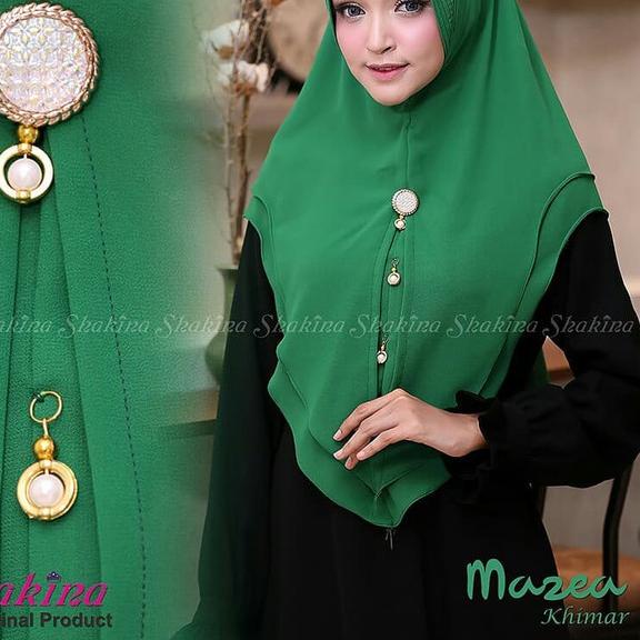 Fashion Muslim Jilbab Hijab Instan Khimar Mazea Khimar Syari Pesta