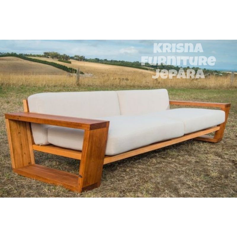 SOFA MINIMALIS KAYU JATI CUSTOME/FURNITURE JEPARA