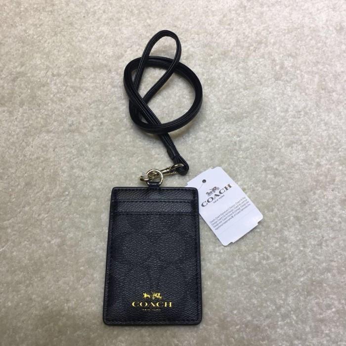 

LANYARD COACH ID LANYARD TAG 65573 SIGNATURE CANVAS BLACK COLORBLOCK