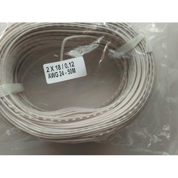 Kabel awg 24 isi 2 x 50m Putih