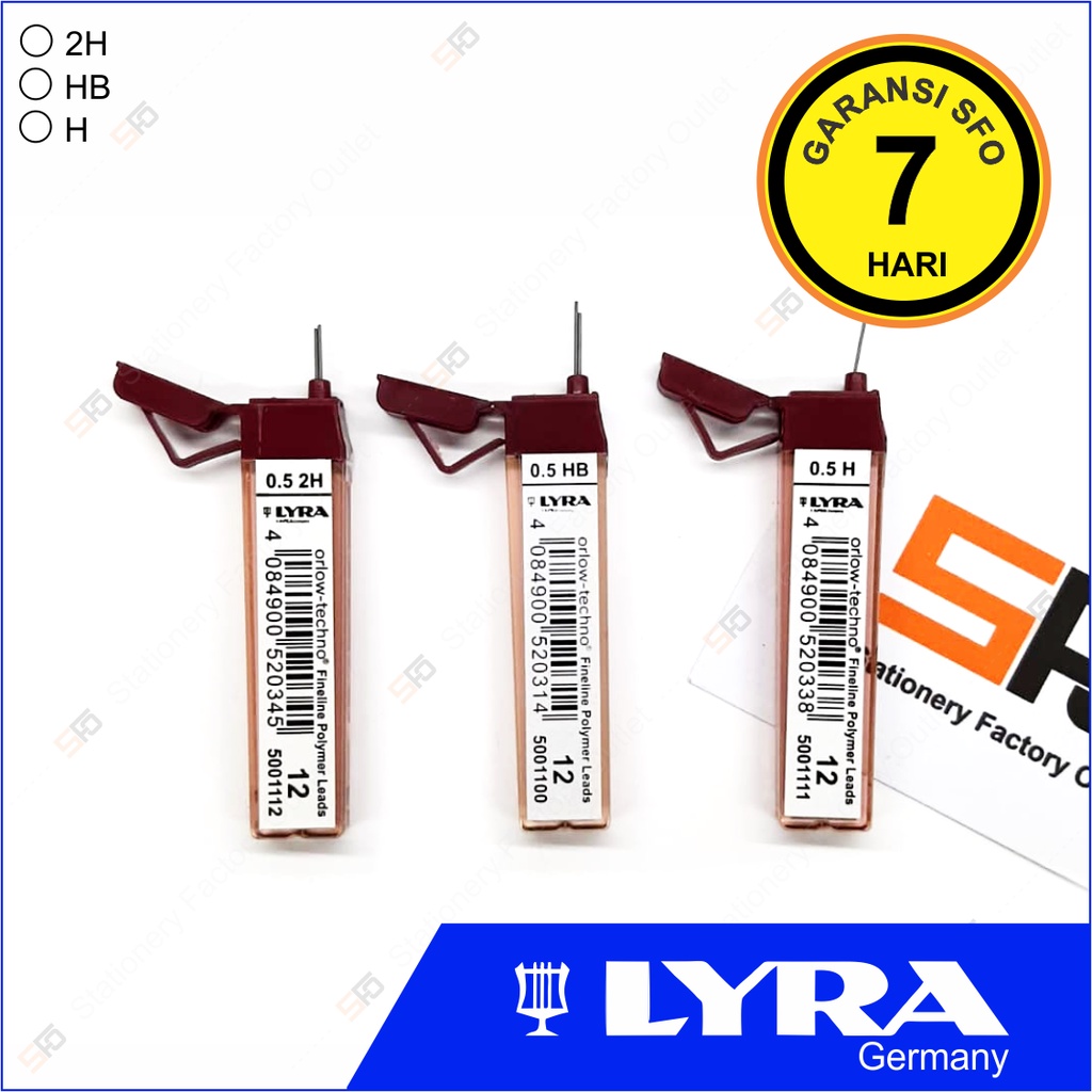 

Isi Pensil Mekanik Lyra 0.5 mm - SFO Semarang Official