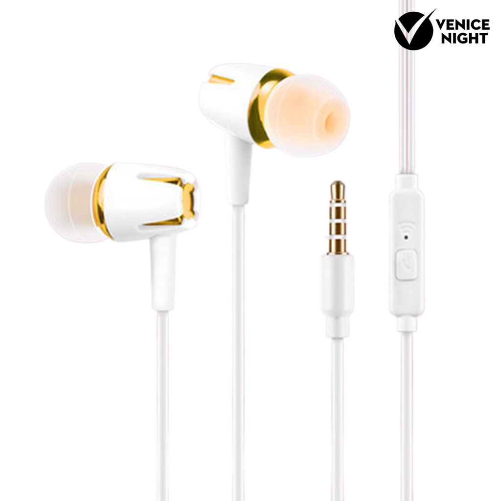 (VNEP) (Berkabel) Universal Kebisingan Membatalkan Stereo In-ear Earphone Headset Telepon dengan Mic