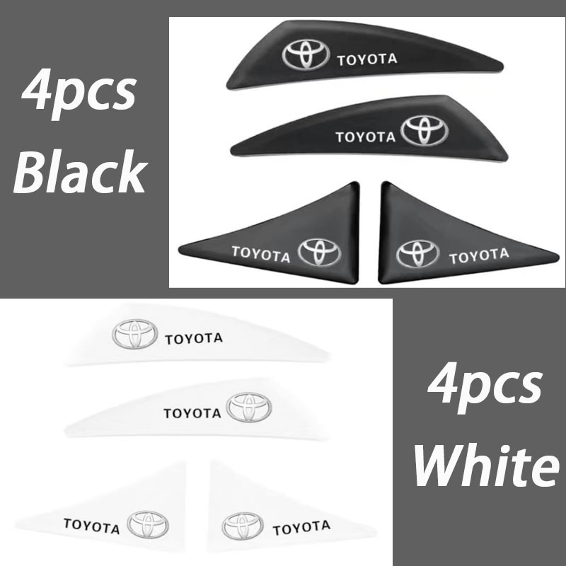 4pcs Stiker Pelindung Ujung Pintu Mobil Bahan Karet Silikon Tebal Anti Gores Untuk Toyota GR Honda Nissan Mazda Mitsubishi Suzuki BMW VW Hyundai KIA