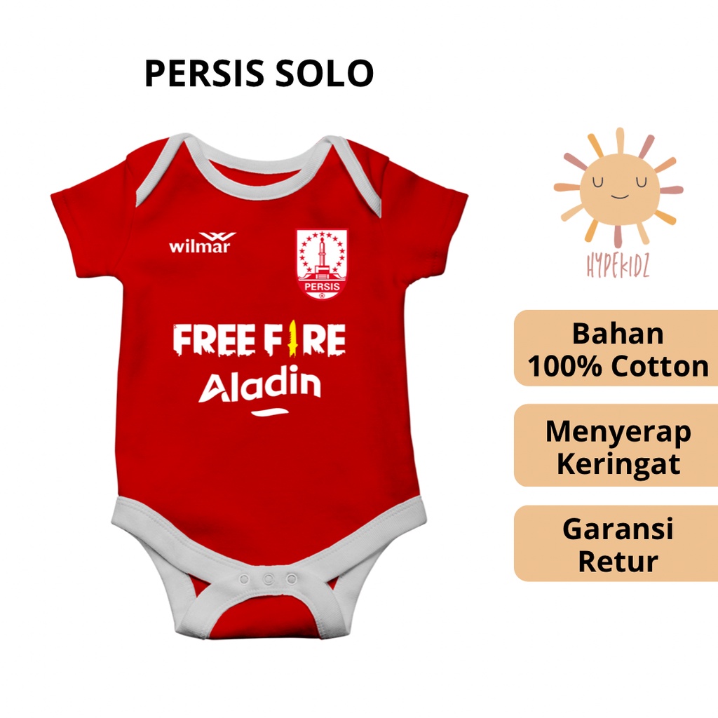 Baju romper jumper jumpsuit jersey bola bayi hadiah lahiran newborn 0 6 bulan laki-laki perempuan So