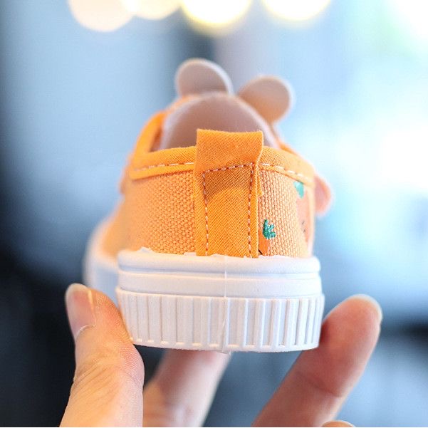 Bayi Balita 6 Bulan - 2 Tahun Bayi Anak Kelinci Lucu Sepatu Kanvas Lembut Sepatu Non Slip Ukuran 17-23