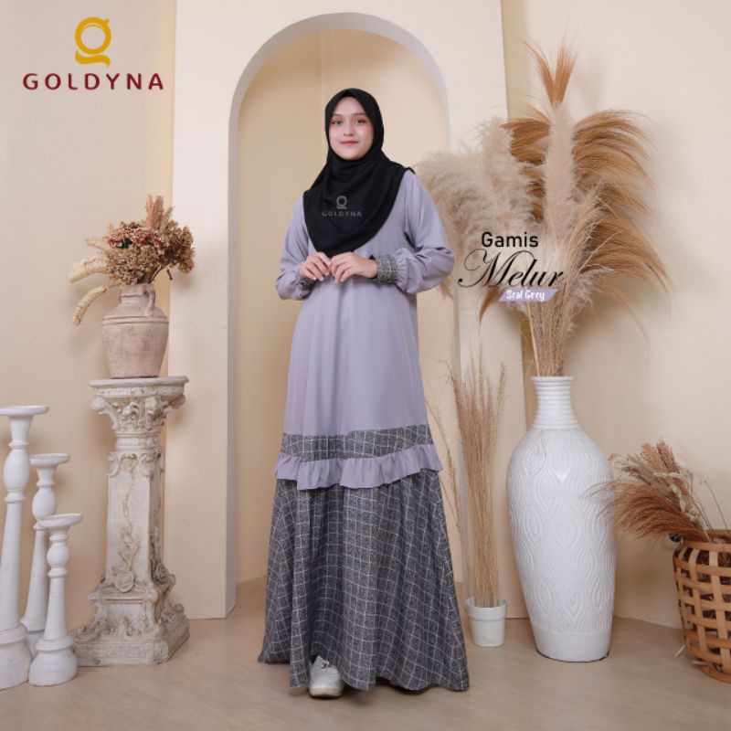 GamisMelurByGoldyna|Bajumuslimsyar'i Murah|GamisKurung