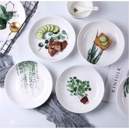 

Promo Nordic Painting Plate / Piring Makan Bahan Keramik Motif Lukisan Diskon