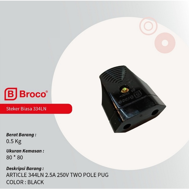 STEKER KONTRA GEPENG FEMALE HITAM BROCO 334LN