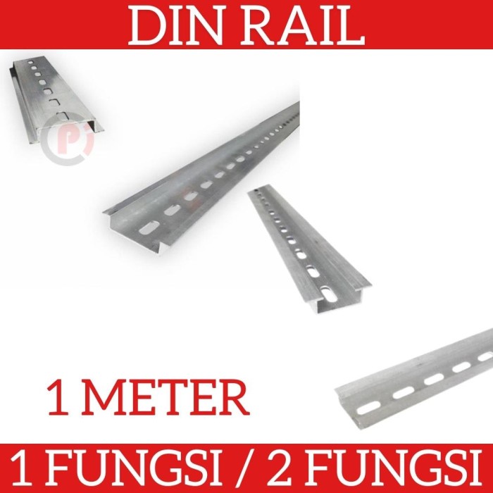 DIN RAIL REL Mounting MCB di PANEL BOX 1 /2 Fungsi Panjang 1 Meter