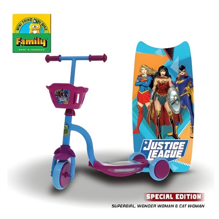 Skuter Scooter Anak Family Special Edition Justice League Sc 7803