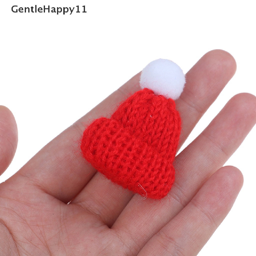 Gentlehappy1per6 1/12rumah Boneka Miniatur Topi Natal+Syal Aksesoris Rumah Boneka Decor id